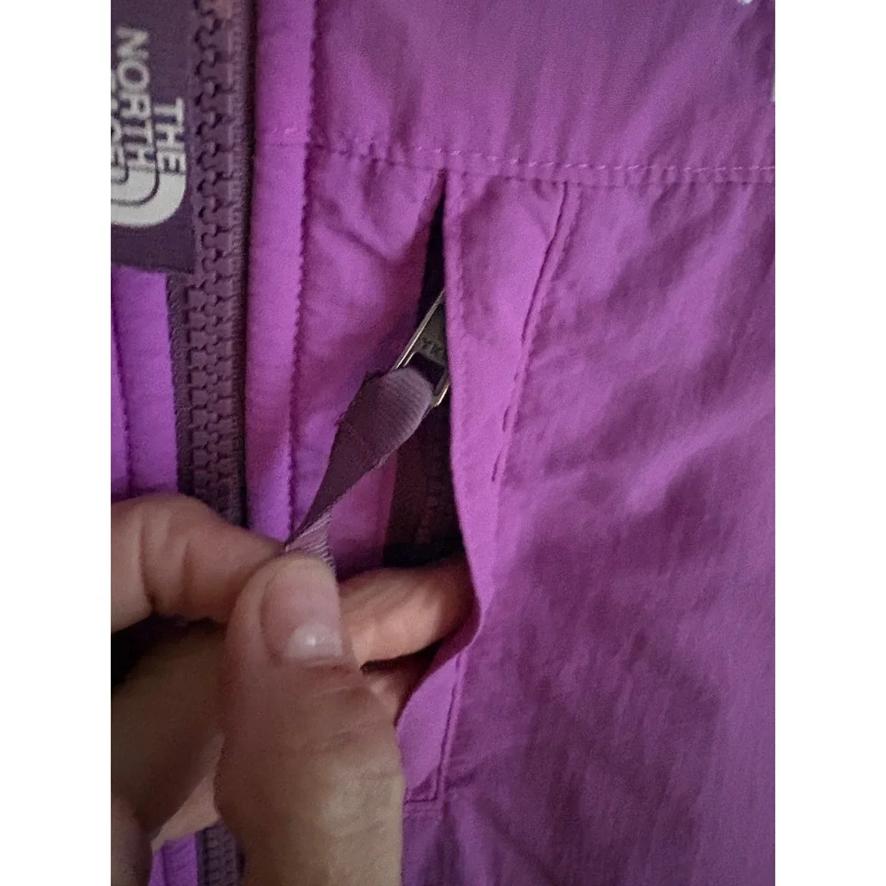 The North Face Denali Fleece Jacket Kids Large Purple Full Zip Coat